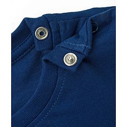 Babyhug Cotton Knit Full Sleeves T-Shirts With Dino Print Pack of 3 - Navy Blue Green & Yellow