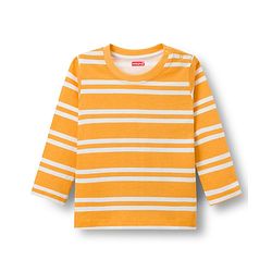 Babyhug Cotton Knit Full Sleeves T-Shirts With Dino Print Pack of 3 - Navy Blue Green & Yellow