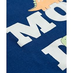 Babyhug Cotton Knit Full Sleeves T-Shirts With Dino Print Pack of 3 - Navy Blue Green & Yellow