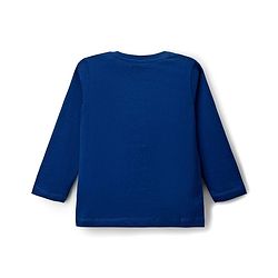Babyhug Cotton Knit Full Sleeves T-Shirts With Dino Print Pack of 3 - Navy Blue Green & Yellow