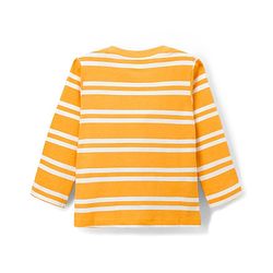Babyhug Cotton Knit Full Sleeves T-Shirts With Dino Print Pack of 3 - Navy Blue Green & Yellow