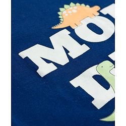 Babyhug Cotton Knit Full Sleeves T-Shirts With Dino Print Pack of 3 - Navy Blue Green & Yellow