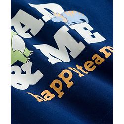 Babyhug Cotton Knit Full Sleeves T-Shirts With Dino Print Pack of 3 - Navy Blue Green & Yellow