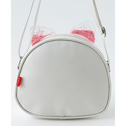 Babyhug Sling Bag with Bow Applique - White