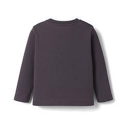 Babyhug Cotton Knit Full Sleeves T-Shirt with Animal Print - Black
