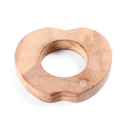 Babyhug Natural Steam Beech Wood Teether Pack of 2 (design may vary)