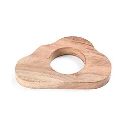 Babyhug Natural Steam Beech Wood Teether Pack of 2 (design may vary)
