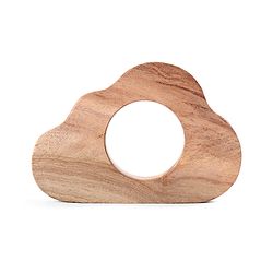 Babyhug Natural Steam Beech Wood Teether Pack of 2 (design may vary)
