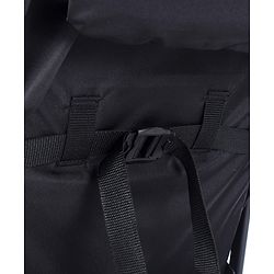 Babyhug Portable Baby Stroller with One-hand Z Compact Fold - Black| Pram for Newborn| Concealed Linked Brake| Swivel Wheels| 5 point Safety Harness| Air Cabin Friendly|