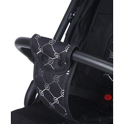 Babyhug Portable Baby Stroller with One-hand Z Compact Fold - Black| Pram for Newborn| Concealed Linked Brake| Swivel Wheels| 5 point Safety Harness| Air Cabin Friendly|