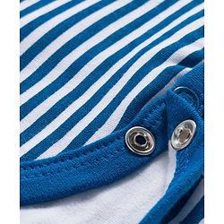 Babyhug 100% Cotton Interlock Knit Full Sleeves Onesies With Animal Print - Navy Blue