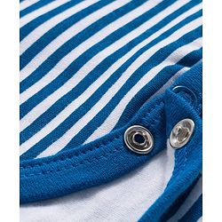 Babyhug 100% Cotton Interlock Knit Full Sleeves Onesies With Animal Print - Navy Blue