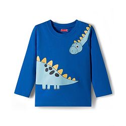 Babyhug 100 % Cotton Single Jersey Knit Full Sleeves T-Shirt With Dino Print Pack Of 7 - Multicolour