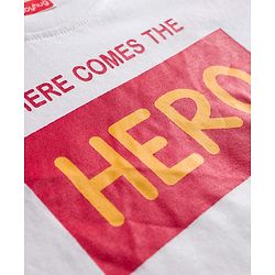 Babyhug 100% Cotton Full Sleeves T-Shirt With Text Print Pack Of 3 - White Navy Blue & Red