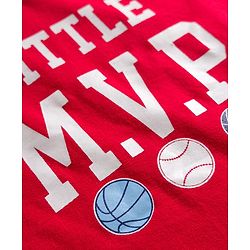 Babyhug 100% Cotton Single Jersey Knit Full Sleeves T-Shirt With Text Print Pack Of 3 - Red Light Blue & Blue