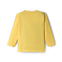 Babyhug 100% Cotton Single Jersey Knit Full Sleeves T-Shirt With Animal Print Pack Of 3 - Yellow Light Green & White