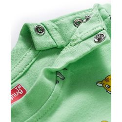 Babyhug 100% Cotton Single Jersey Knit Full Sleeves T-Shirt With Animal Print Pack Of 3 - Yellow Light Green & White