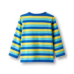 Babyhug 100% Cotton Knit Full Sleeves Striped & Printed T-Shirts Pack of 3 - Multicolor