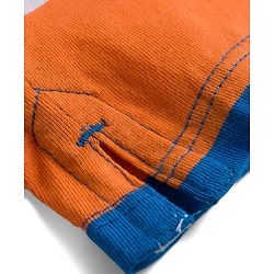 Babyhug Cotton Knit Half Sleeves Striped Polo T-Shirt with Text Graphic - Multicolor