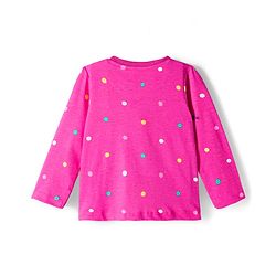 Babyhug Cotton Knit Full Sleeves Night Suit With Text Print - Pink