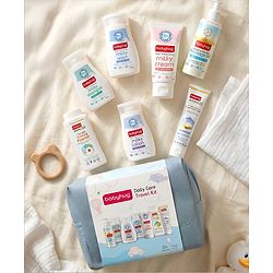 Babyhug Daily Care Travel Kit With Pouch - Pack of 7