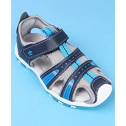 Cute Walk by Babyhug Velcro Closure Sandals - Navy Blue