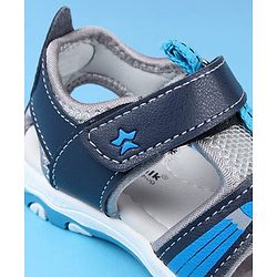 Cute Walk by Babyhug Velcro Closure Sandals - Navy Blue