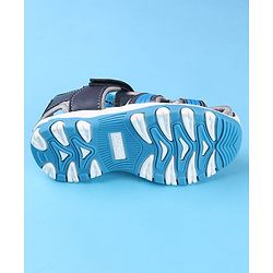 Cute Walk by Babyhug Velcro Closure Sandals - Navy Blue
