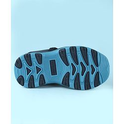 Cute Walk by Babyhug Sandals Solid Color With Velcro Closure - Navy Blue