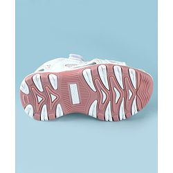 Cute Walk by Babyhug Sandals Solid Color With Velcro Closure - White