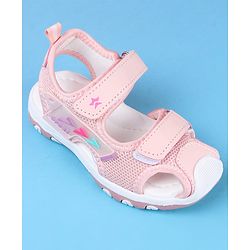 Cute Walk by Babyhug Velcro Closure Sandals with 3D Applique - Pink