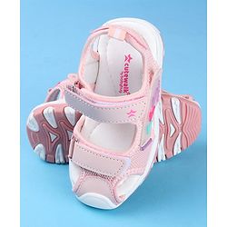 Cute Walk by Babyhug Velcro Closure Sandals with 3D Applique - Pink