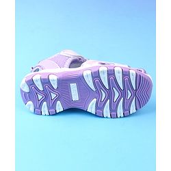Cute Walk by Babyhug Velcro Closure Solid Sandals - Purple