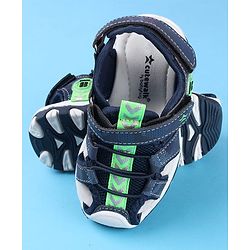 Cute Walk by Babyhug Sandals With Velcro & Closure Camouflage Print - Blue