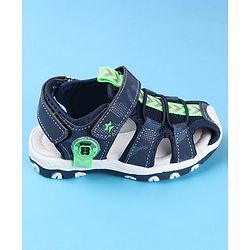Cute Walk by Babyhug Sandals With Velcro & Closure Camouflage Print - Blue
