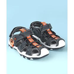 Cute Walk by Babyhug Sandals With Velcro & Closure Camouflage Print - Blue