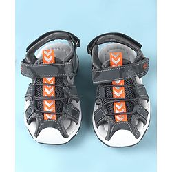 Cute Walk by Babyhug Sandals With Velcro & Closure Camouflage Print - Blue