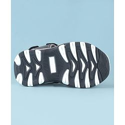 Cute Walk by Babyhug Sandals With Velcro Closure & Text Print - Navy Blue