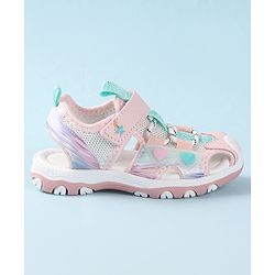 Cute Walk by Babyhug Sandals With Velcro Closure - Pink