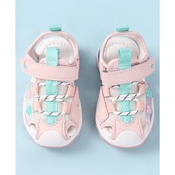 Cute Walk by Babyhug Sandals With Velcro Closure - Pink