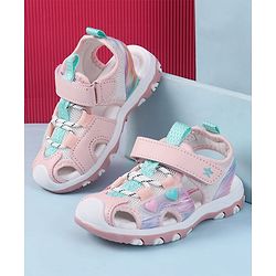 Cute Walk by Babyhug Sandals With Velcro Closure - Pink