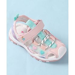 Cute Walk by Babyhug Sandals With Velcro Closure - Pink