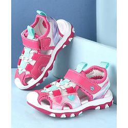 Cute Walk by Babyhug Sandals With Velcro Closure - Pink
