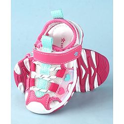 Cute Walk by Babyhug Sandals With Velcro Closure - Pink
