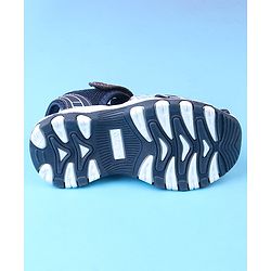 Cute Walk by Babyhug Velcro Closure Solid Sandals - Blue