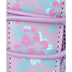 Cute Walk by Babyhug Velcro Closure Sandals with Floral Print - Purple