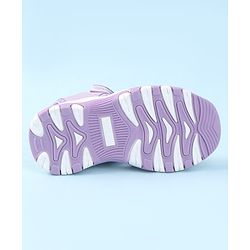 Cute Walk by Babyhug Velcro Closure Sandals with Floral Print - Purple