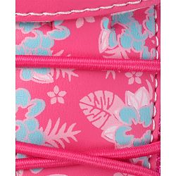 Cute Walk by Babyhug Velcro Closure Sandals with Floral Print - Purple
