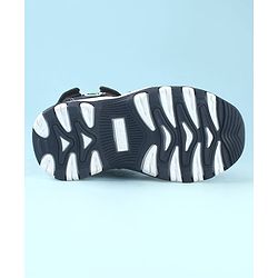 Cute Walk by Babyhug Solid Color Sandals With Velcro Closure - Navy Blue