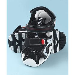 Cute Walk by Babyhug Solid Color Sandals With Velcro Closure - Navy Blue